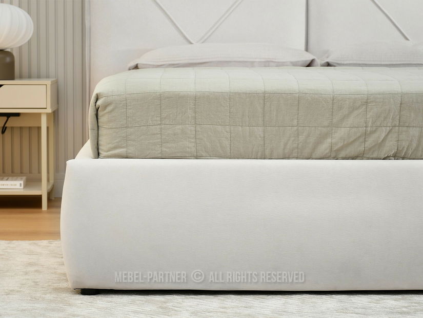 Manželská postel 160 cm Verdadera 160 (krémová)