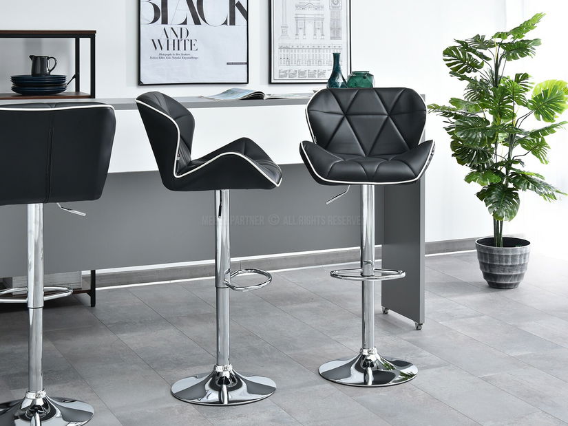 Židle Huhu (černá + chromová)