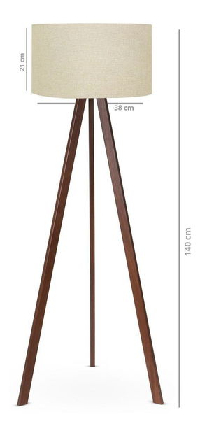 Stojanová lampa Amorekko 2 (béžová + hnědá)