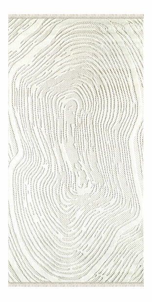 Koberec 80 x 300 cm Amora (béžová + bílá) 4