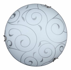 Stropní svítidlo Harmony Lux 3852 (chromové úchytky + bílý vzor)