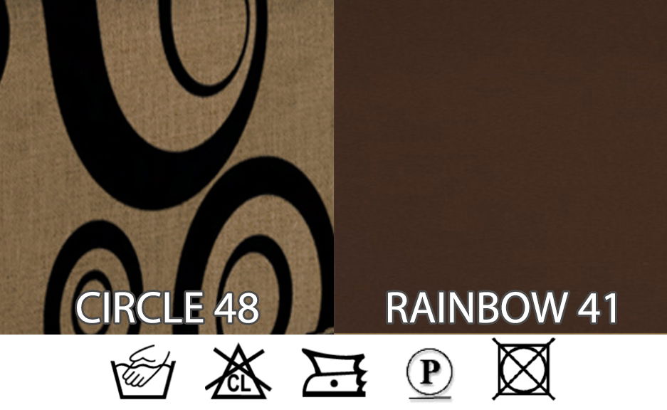 Manželská postel Boxspring 180 cm Ceren (vzor + tmavě hnědá) (s matrací a úložným prostorem)