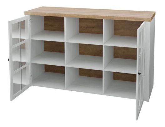 Nábytek do obývacího pokoje Patrick III (borovice andersen + dub lefkas tmavý)