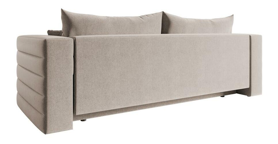 Pohovka třísedačka Liluetta (světlobéžová + černá)