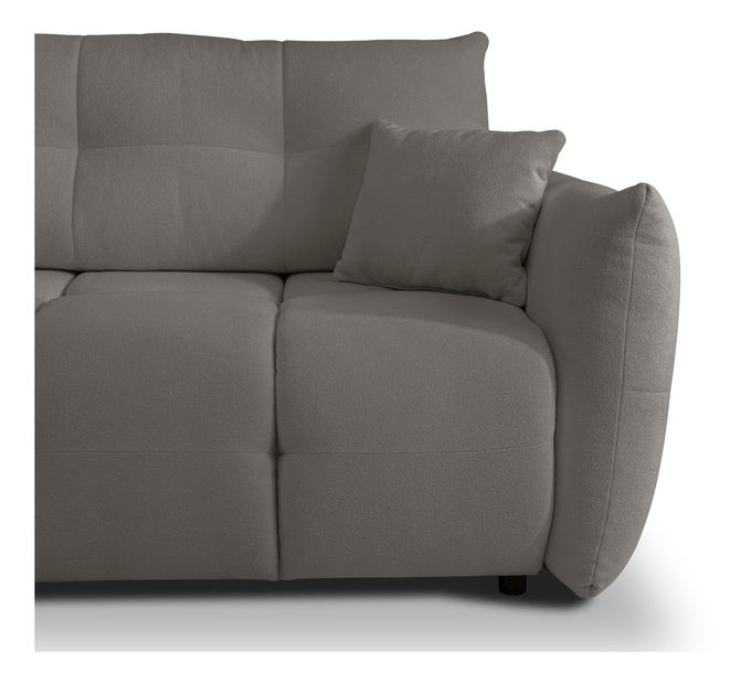 Rohová sedací souprava Basical (tmavě šedá) (L)