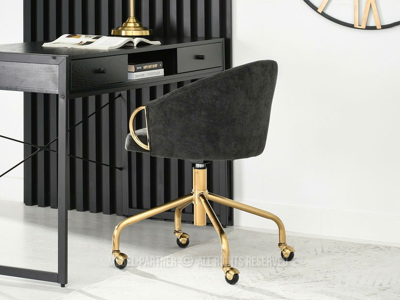 Židle Carma B (černá + zlatá)