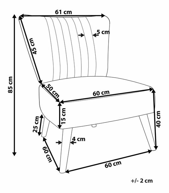 Křeslo Vaza (černá)