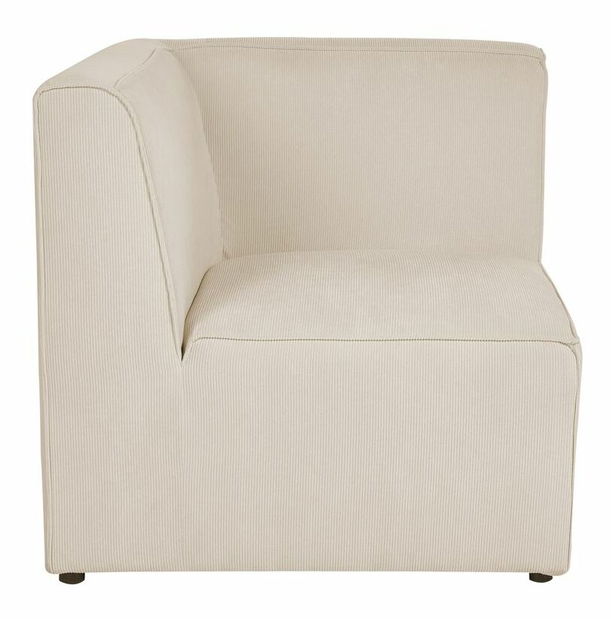 Rohová sedací souprava s taburetkou Lemia (béžový) (P)