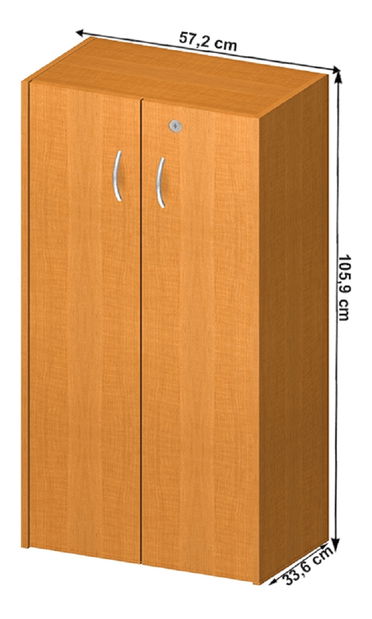 Policová skříň Asista AS 034 (třešeň)