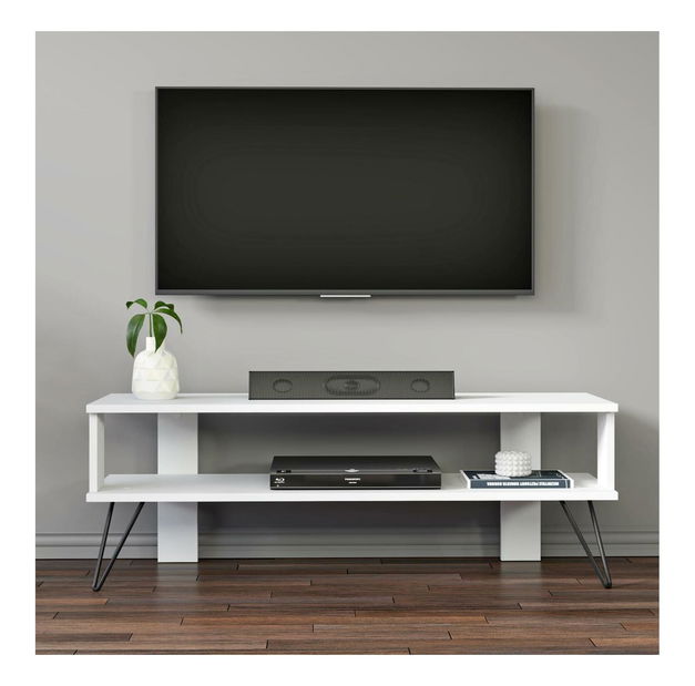 TV stolek/skříňka Dual (bílá)