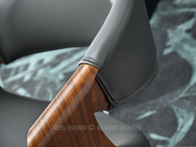 Židle Bjorn K (šedá + ořech)