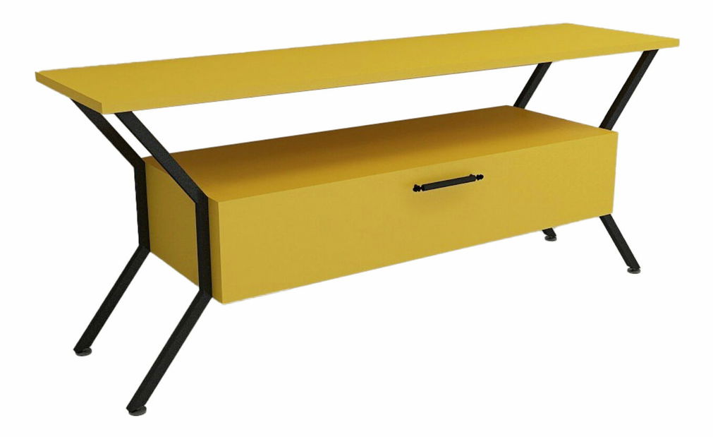 TV stolek/skříňka Tarza (Žlutá + Černá)
