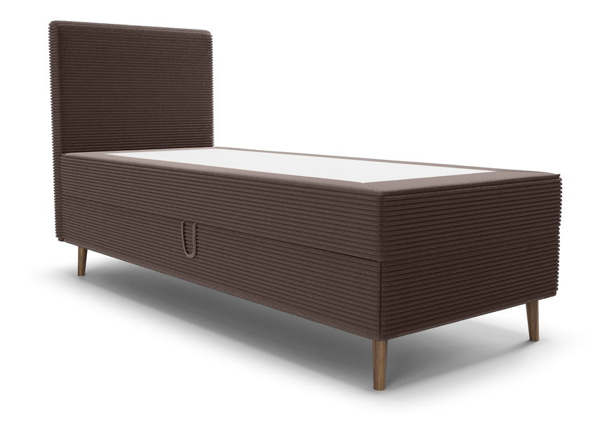 Jednolůžková postel 80 cm Napoli Bonell (hnědá) (s roštem, bez úl. prostoru)