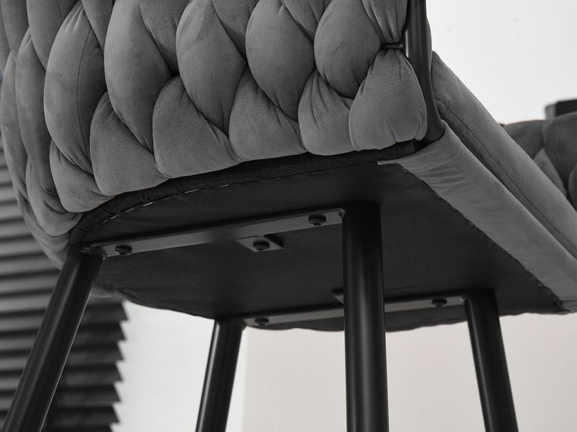 Barová židle Proenia (šedá + černá)