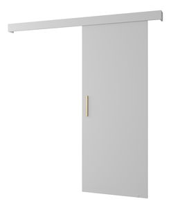 Posuvné dveře 90 cm Sharlene I (bílá matná + bílá + zlatá)