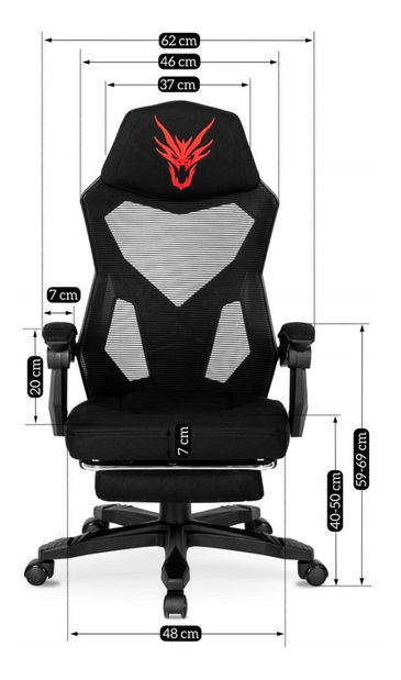 Herní křeslo Brodel (černá)