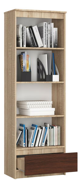 Regál Radha (dub sonoma + wenge)