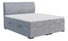 Boxspring postel 200 cm Simoon (světle šedá) (s matrací a úl. prostorem)