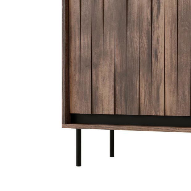 Skříňka Sting KM2 (ořech + černá)