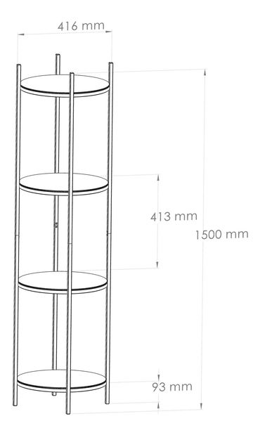 Regál Vayage (černá)
