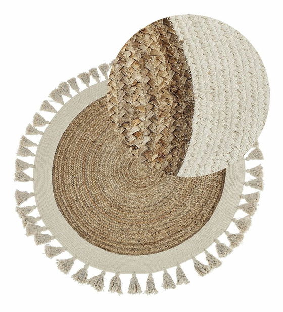 Koberec ⌀ 120 cm Samsu (béžová)