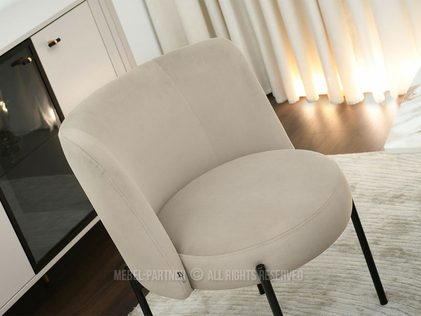 Jídelní židle Colegio (béžová + černá)