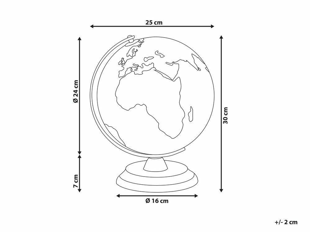 Glóbus 30 cm VICCO (žlutá)