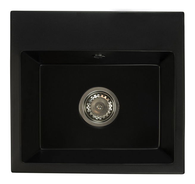 Kuchyňský dřez Donius (černá) (se 3 otvory pro baterii)
