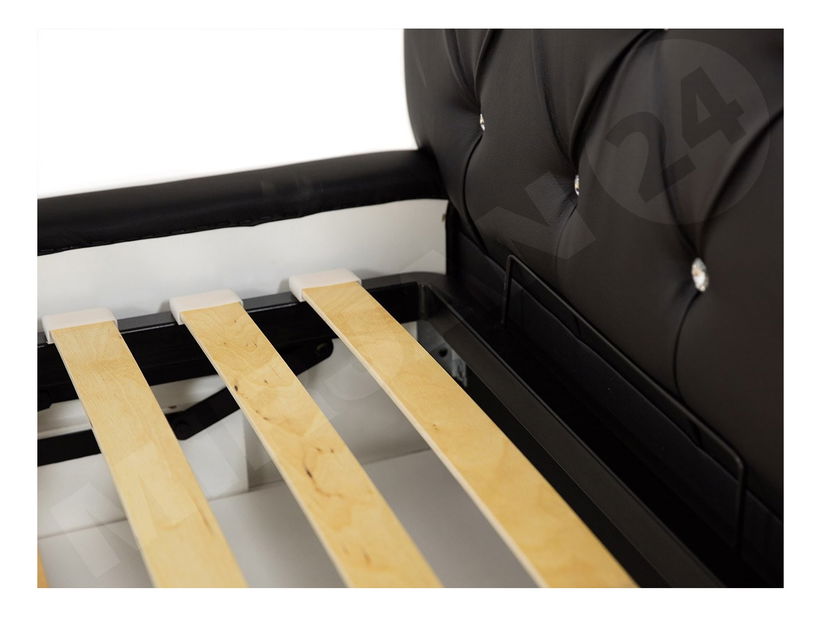 Kontinentální postel Enoa (černá) *bazar