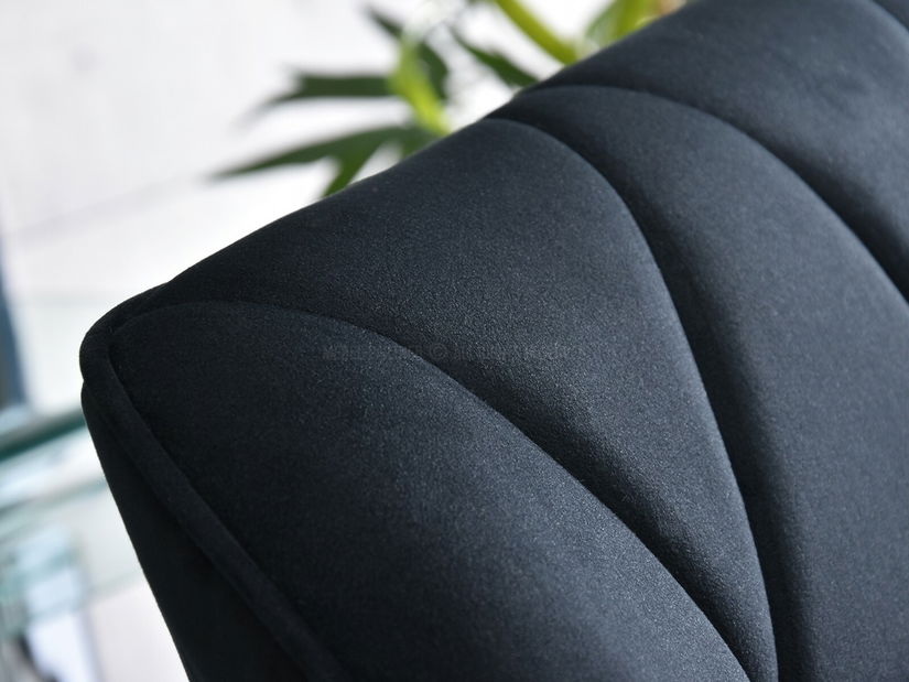 Křeslo Velma M (černá + chromová)