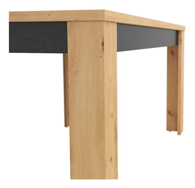 Jídelní stůl BRW Ostia STO/7/16 (dub artisan + dub černý) (pro 6 až 8 osob)