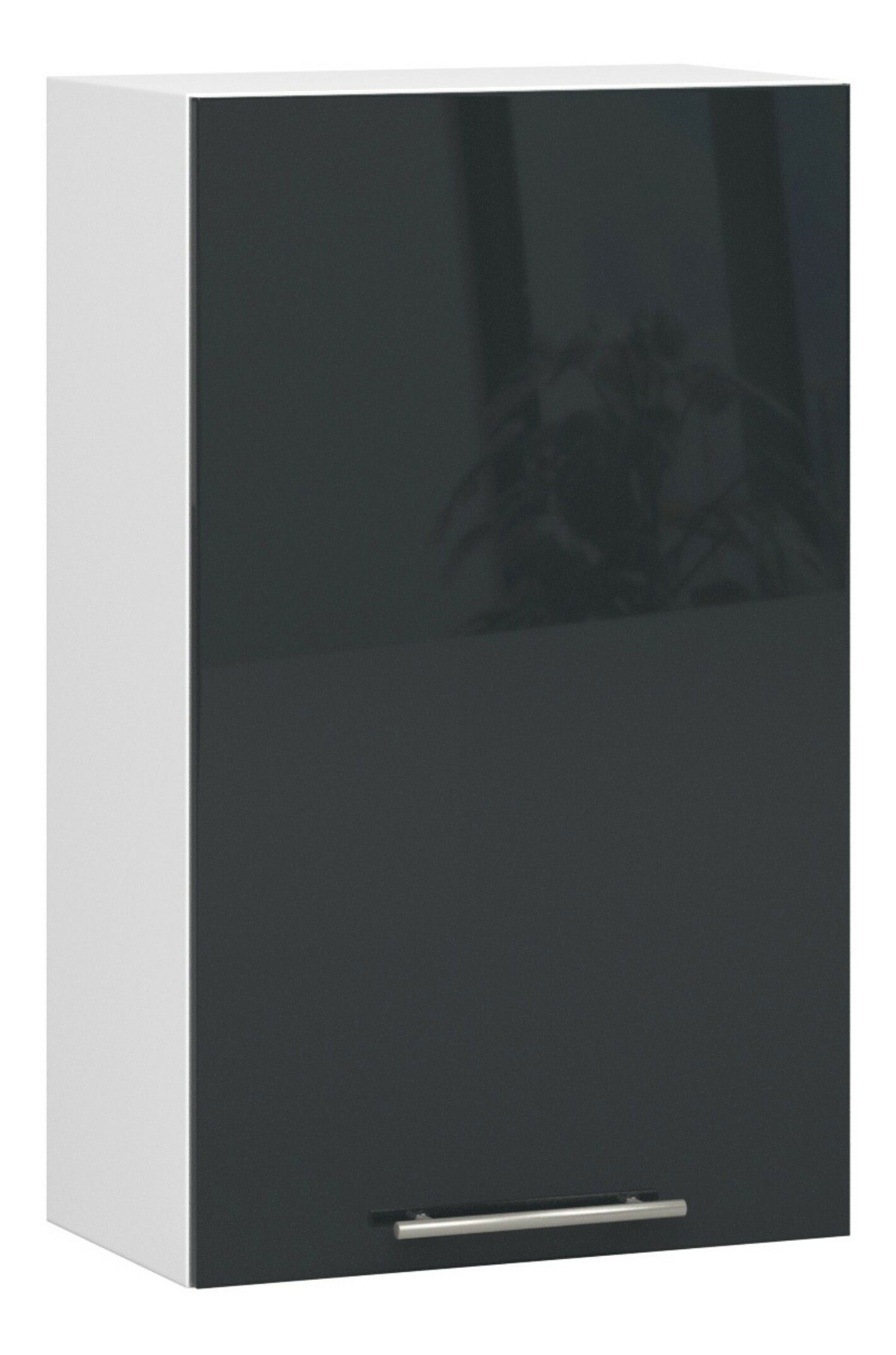 Horní kuchyňská skříňka Ozara W50 H720 (bílá + grafit lesk)