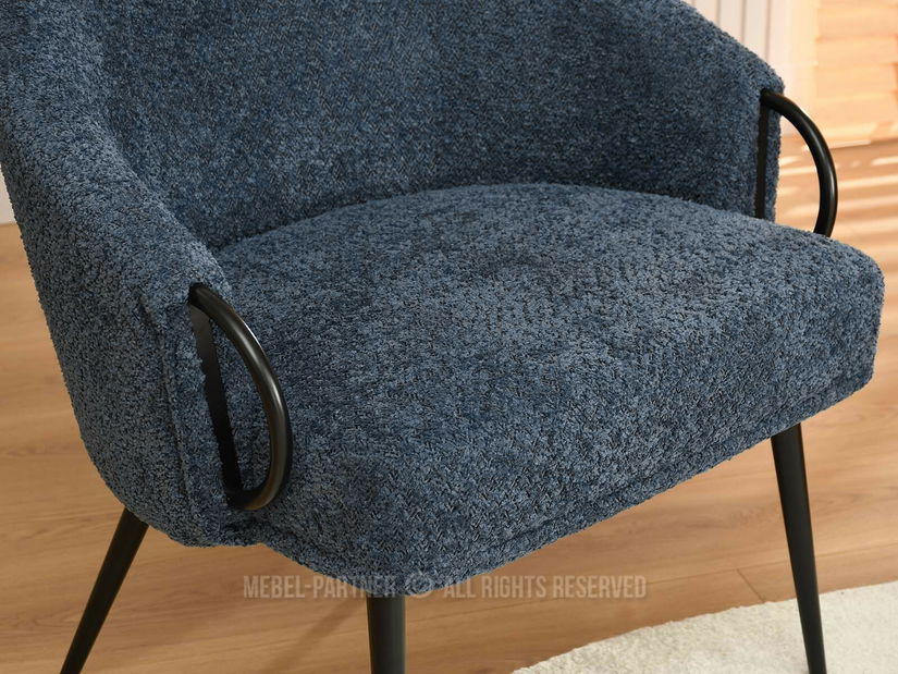 Křeslo Carma F (tmavě modrá + černá)