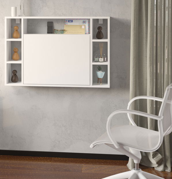 Rozkládací PC stolek Mouse (bílá)