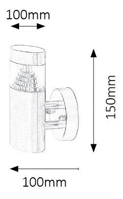Venkovní svítidlo Detroit 8142 (nerezavějící ocel)