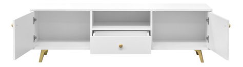 TV skříňka Astradon 160 (černá + zlatá)