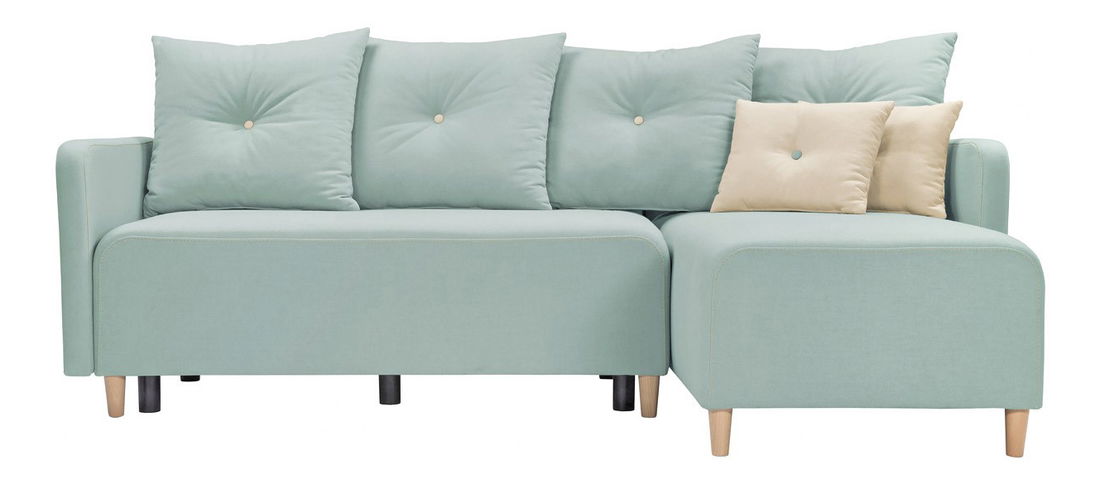 Rohová sedací souprava BRW Sani Lux 3DL.URC (tyrkysová) (P)