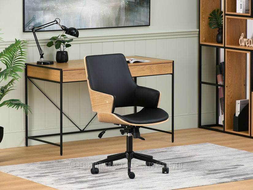 Židle Oscaro (dub černý + černá)