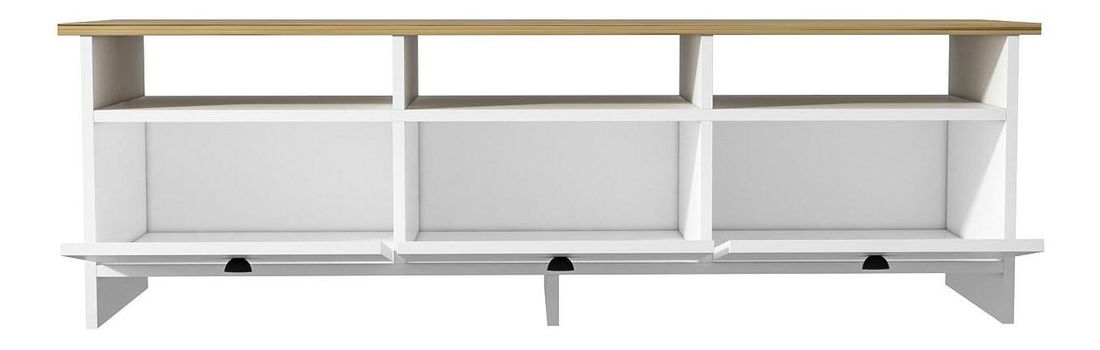 TV stolek/skříňka Ossa (bílá + dub safírový)