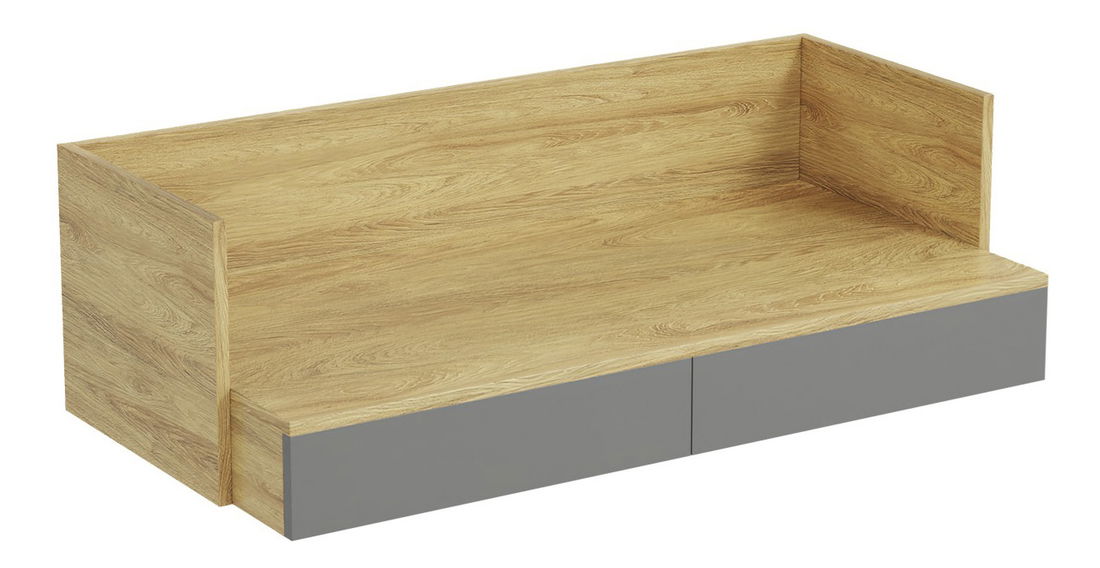 Pc stolek Mozelle 2S (hikor + tmavě šedá)