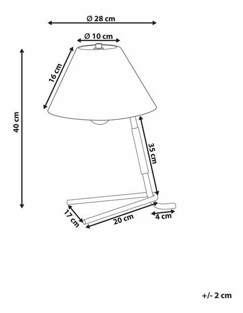 Stolní lampa Firmin (zlatá)