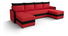 Rohová sedací souprava U Pure U Bis (černá + červená)