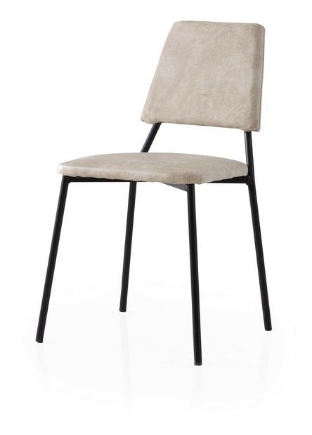 Set 2 ks. jídelních židlí Limeta (ecru černá)