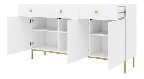 Komoda Probazzo 3D3SZ (černá + zlatá)