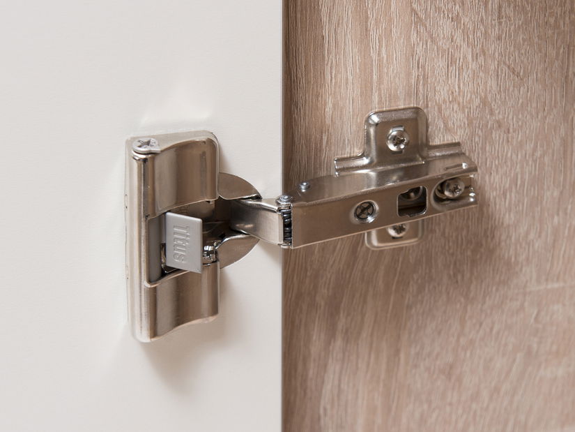 Obývací stěna Decodom Jugo K01 dub řezaný bardolino + lesk bílý