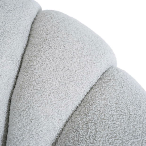 Křeslo Pague (šedá) (s taburetkou)