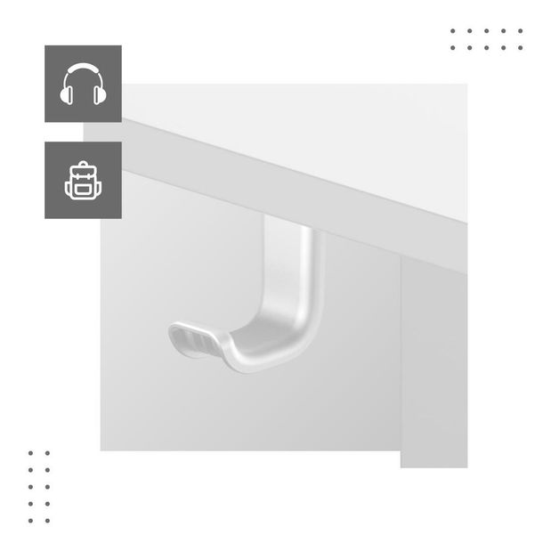 Elektricky nastavitelný PC stolek Legend 7.0 (bílá)