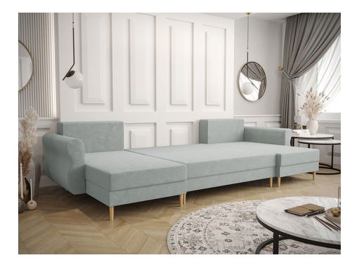 Rohová sedací souprava U Selva U (tmavě modrá)