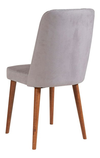 Jídelní set Vlasta 1 (ořech + šedá) (pro 4 osoby)