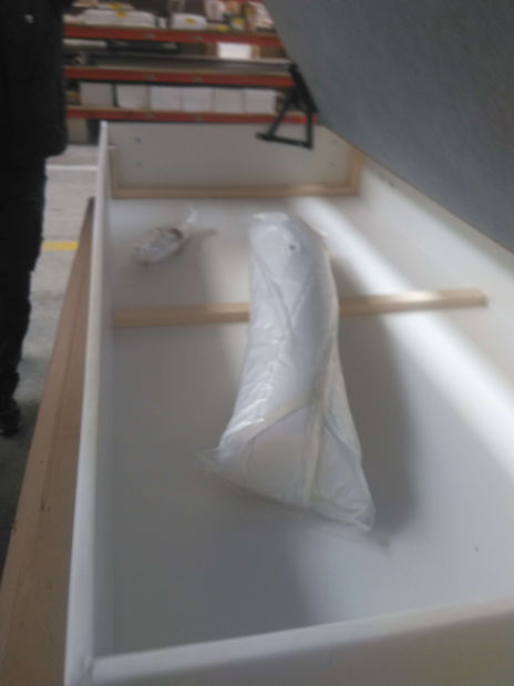 Kontinentální postel Junior Gerdise 1 (bílá + hořčicová) *bazar